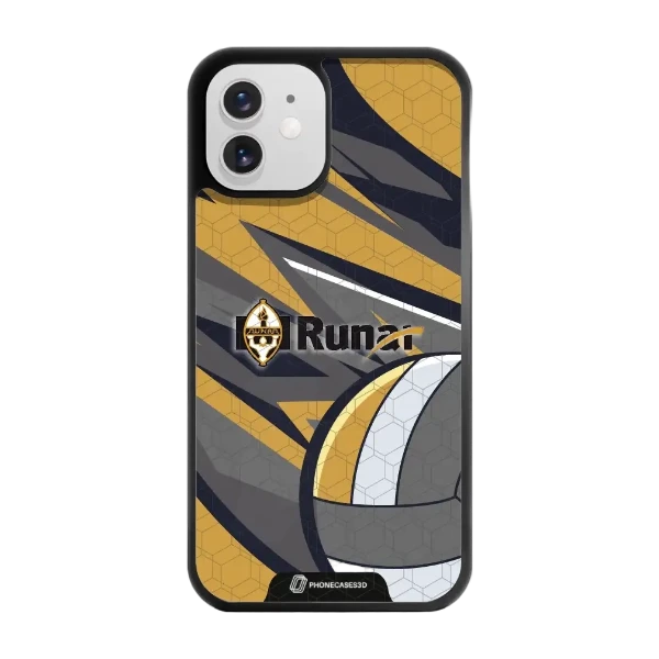 Phonecases3D iPhone 12 IL Runar -3D suojakuori, musta