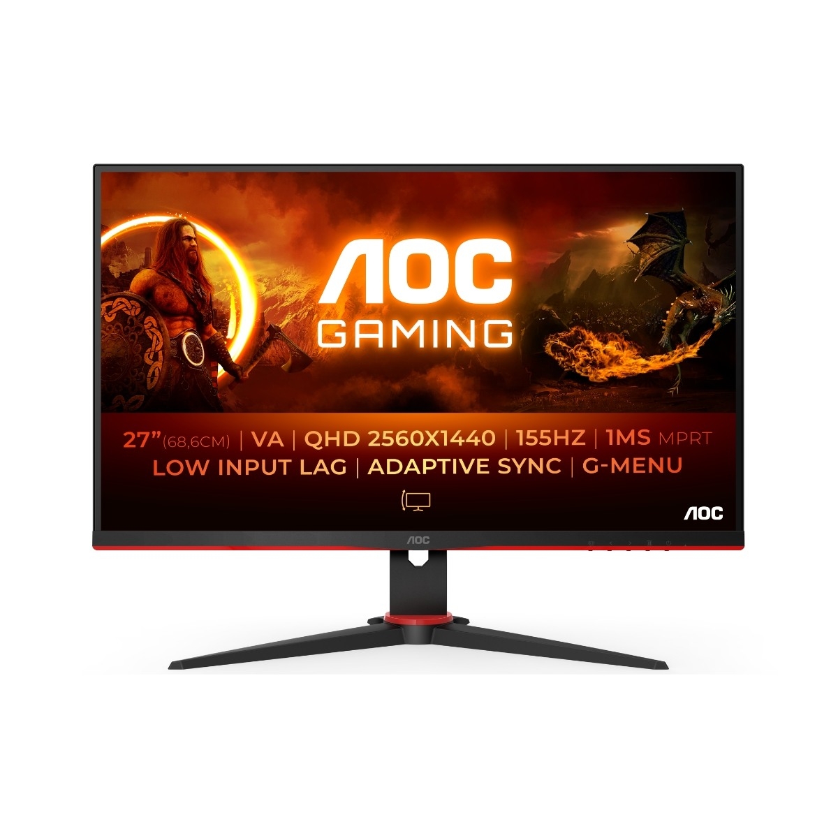 Bilde av 27" QHD 144Hz Monitor (Q27G2E/BK)