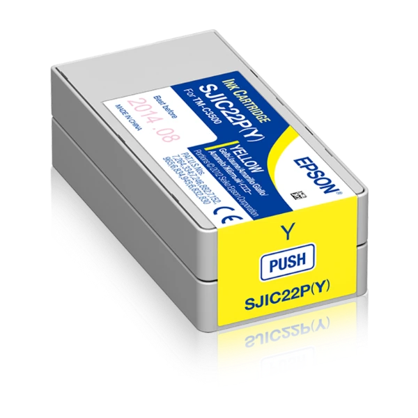 Epson SJIC22P(Y): Ink Cartridge for Colorworks C3500 (yellow)