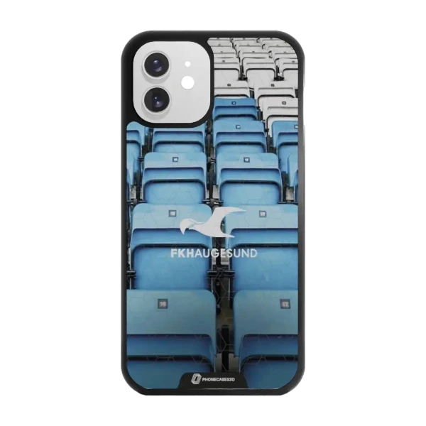 Phonecases3D iPhone 12 FK Haugesund -3D suojakuori, musta