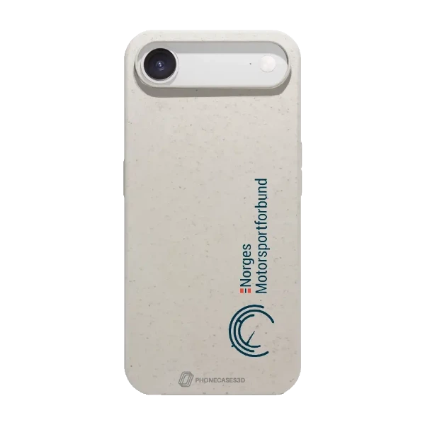 Phonecases3D iPhone Air Norges Motorsportforbund kompostoituva suojakuori, valkoinen