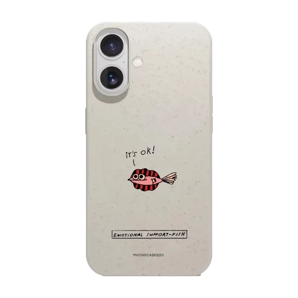 Phonecases3D iPhone 17 Maja Säfström kompostoituva suojakuori, valkoinen