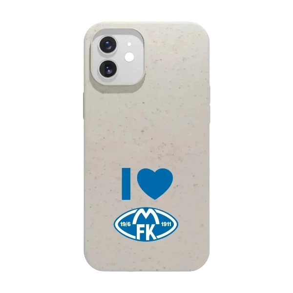 Phonecases3D iPhone 12 Molde FK kompostoituva suojakuori, valkoinen