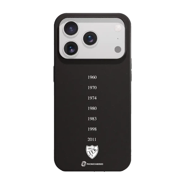 Phonecases3D iPhone 17 Pro Max HIFK Hockey kompostoituva suojakuori, musta