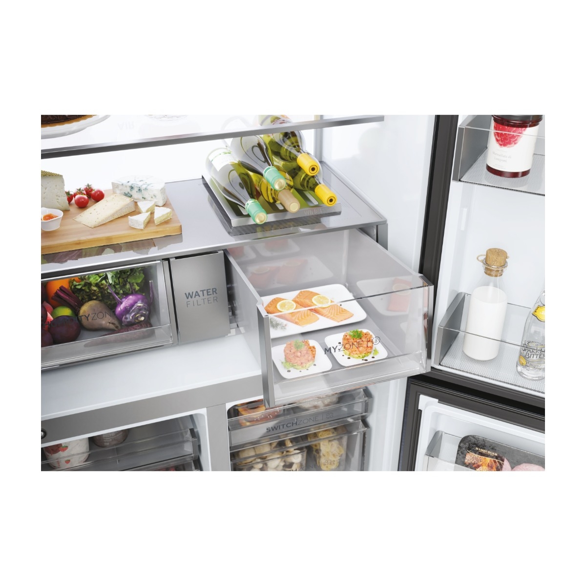 Haier Cube 90 Series 7 HCR7918EIMB kølefryseskab billede 6