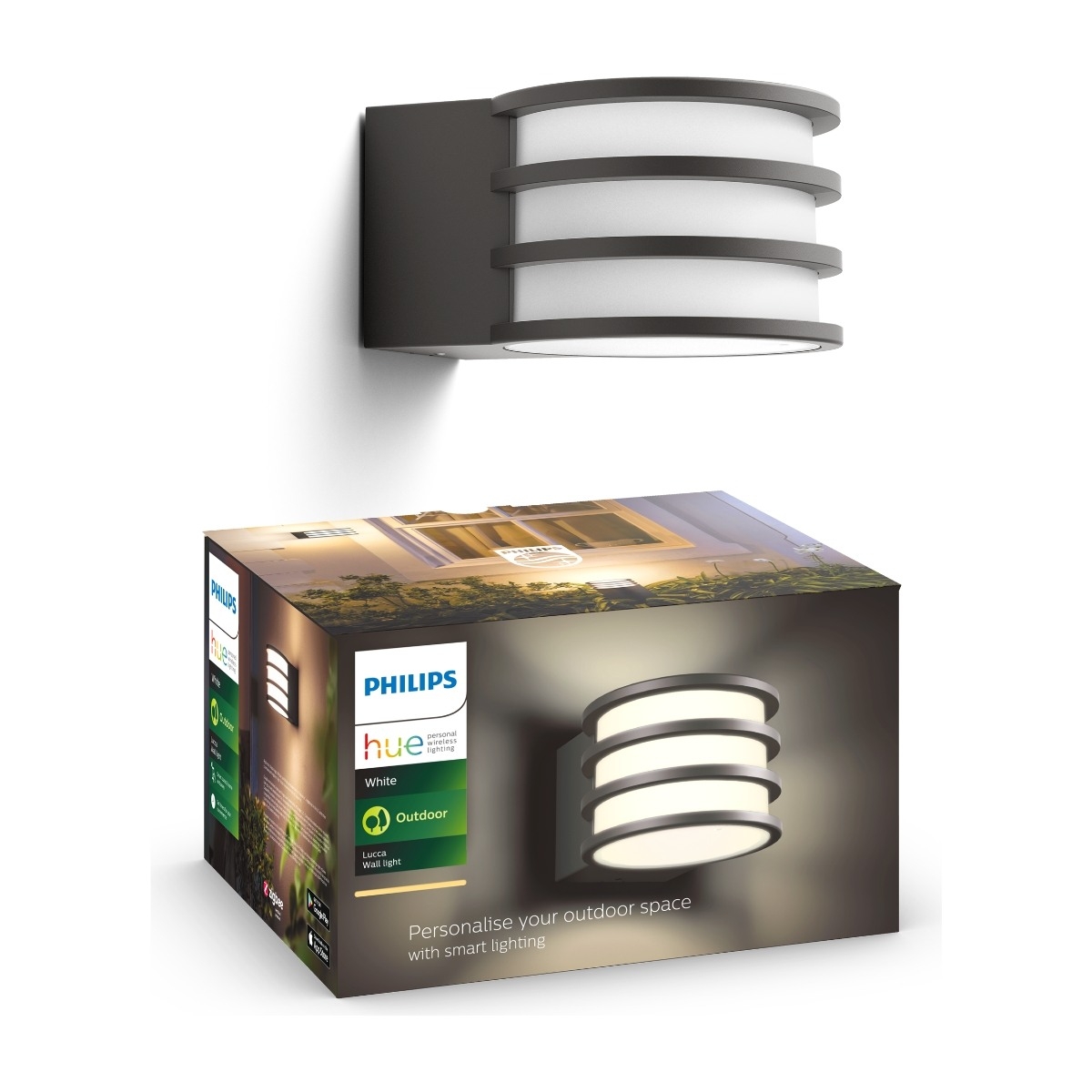 Hue Lucca Veggarmatur 9 W LED, E27