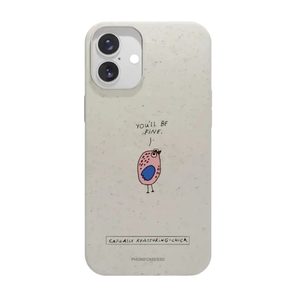 Phonecases3D iPhone 16 Plus Maja Säfström kompostoituva suojakuori, valkoinen