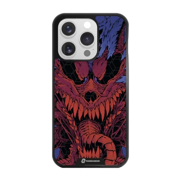 Phonecases3D iPhone 15 Pro Urban Pixel -3D suojakuori, musta