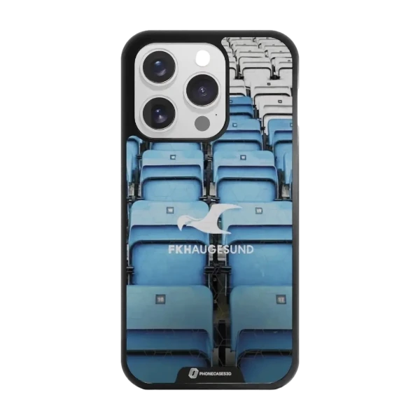 Phonecases3D iPhone 15 Pro FK Haugesund -3D suojakuori, musta