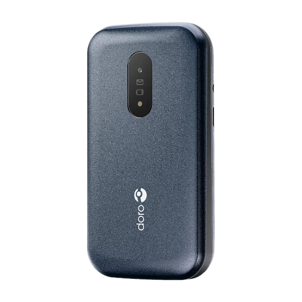Doro 2821 4G mobiltelefon (lader følger ikke med), blå/hvit