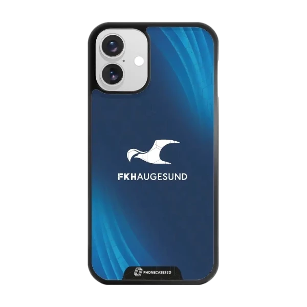 Phonecases3D iPhone 16 Plus FK Haugesund -3D suojakuori, musta