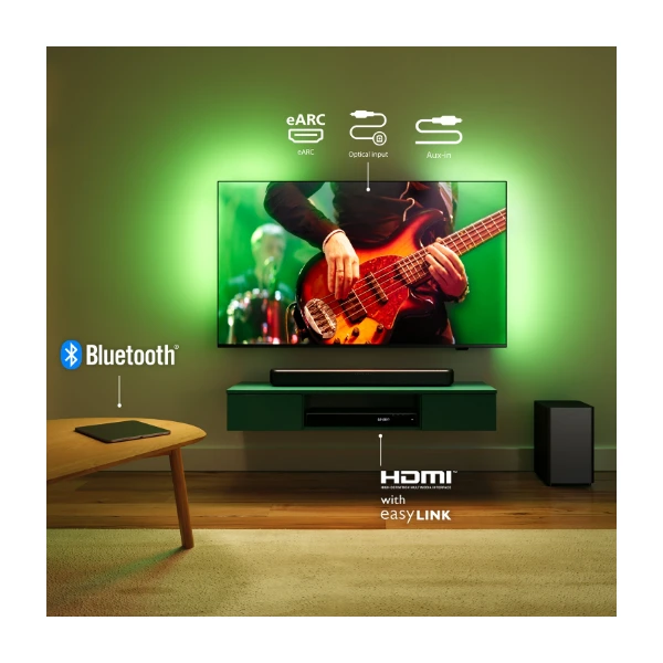 Bluetooth Philips Tv Speakers Easylink Philips TAB5309 Soundbar