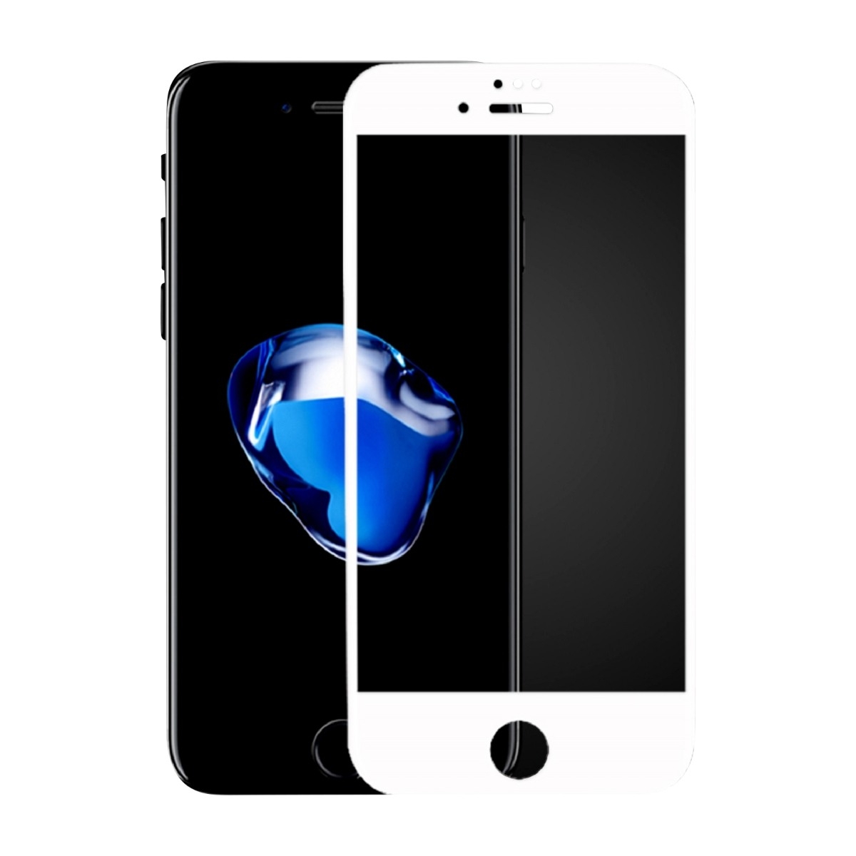 Dacota Platinum Tiger Glass iPhone 8/7/6 skærmbeskytter, hvid