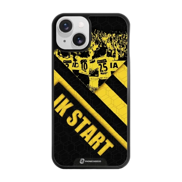 Phonecases3D iPhone 14 IK Start -3D suojakuori, musta