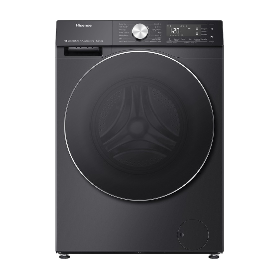 Hisense WD5S1045BB kombineret vaskemaskine/tørretumbler billede 2
