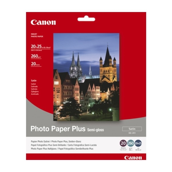 Canon Sg-201 - 20X25CM Photo Paper Plus, 20 Sheets fotopapir