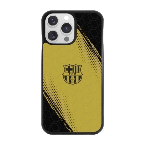 Phonecases3D iPhone 14 Pro FC Barcelona -3D suojakuori, musta