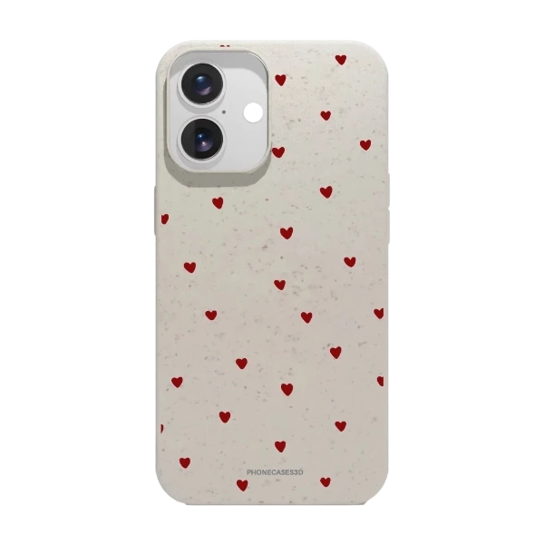 Phonecases3D iPhone 16 Martine Halvorsen kompostoituva suojakuori, valkoinen