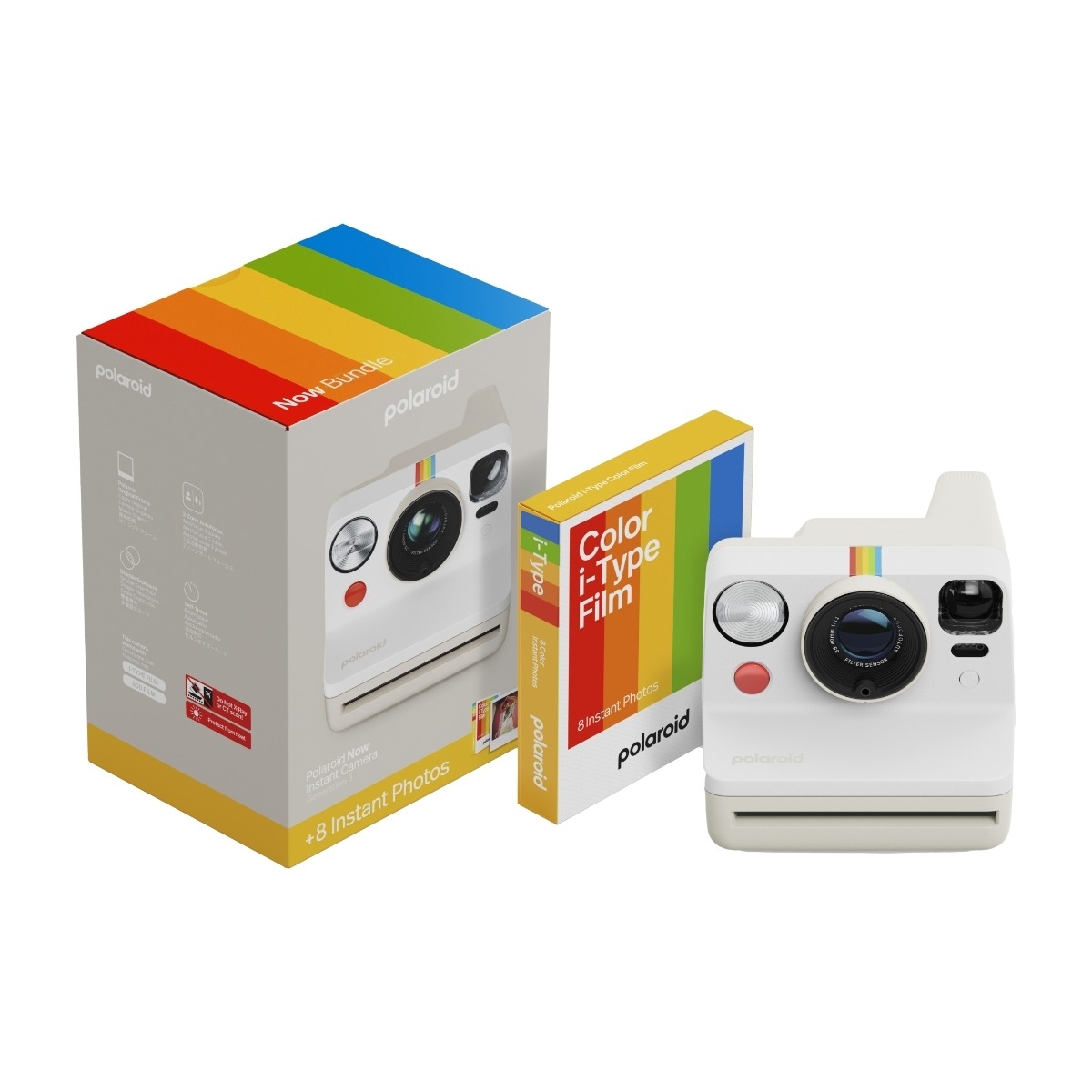 Polaroid Now Generation 3 øyeblikkskamera startsett, white
