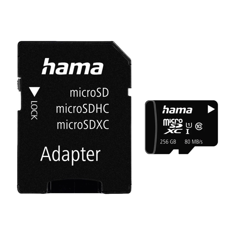 Hama MicroSDXC 256 GB C10 UHS-I 80 mb/s