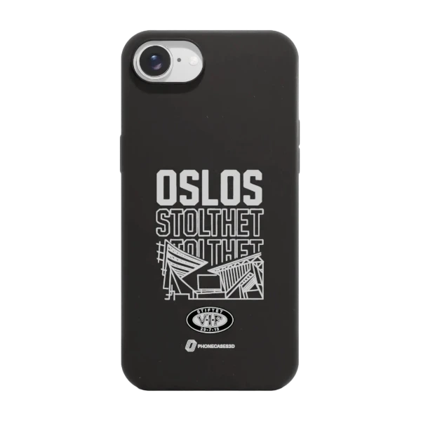 Phonecases3D iPhone 17e/16e VIF kompostoituva suojakuori, musta