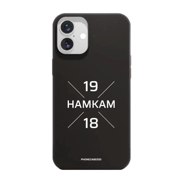 Phonecases3D iPhone 16 Plus HamKam kompostoituva suojakuori, musta