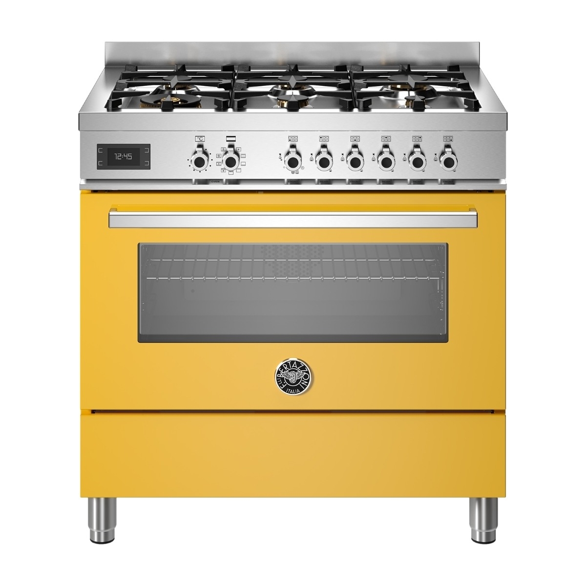 Bertazzoni Professional Series PRO96L1EGIT gaskomfur, gul