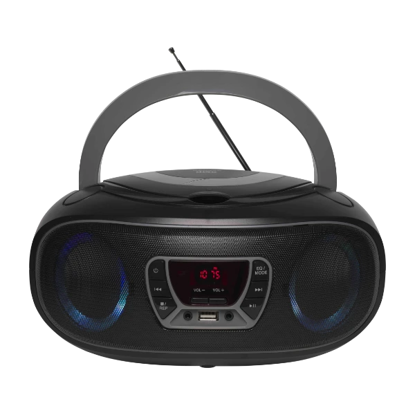 DENVER TCL212BT BÆRBAR BOOMBOX, GRÅ Power.dk