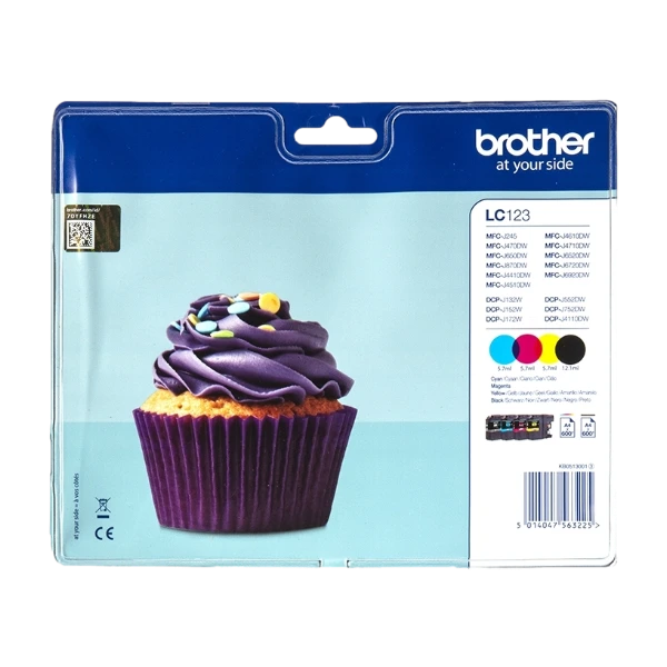 Brother LC 123VALBP Bl kpatron 4 Stk Original POWER dk brother-lc-123valbp-bl-kpatron-4-stk-original-power-dk