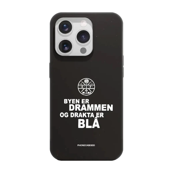 Phonecases3D iPhone 15 Pro Strømsgodset kompostoituva suojakuori, musta