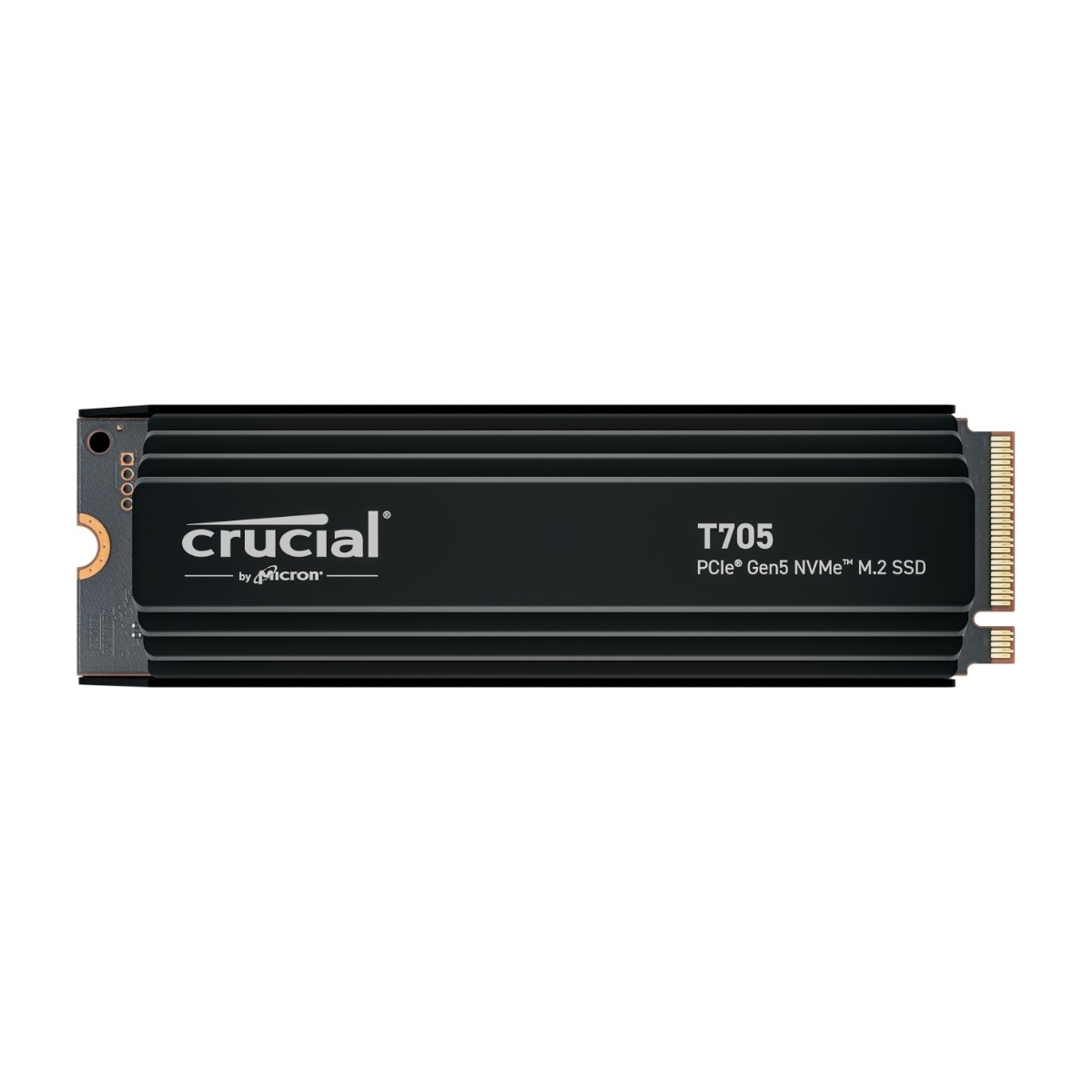 Crucial T705 Heatsink 2 TB PCIE 5.0 NVME M.2 SSD - Power.no