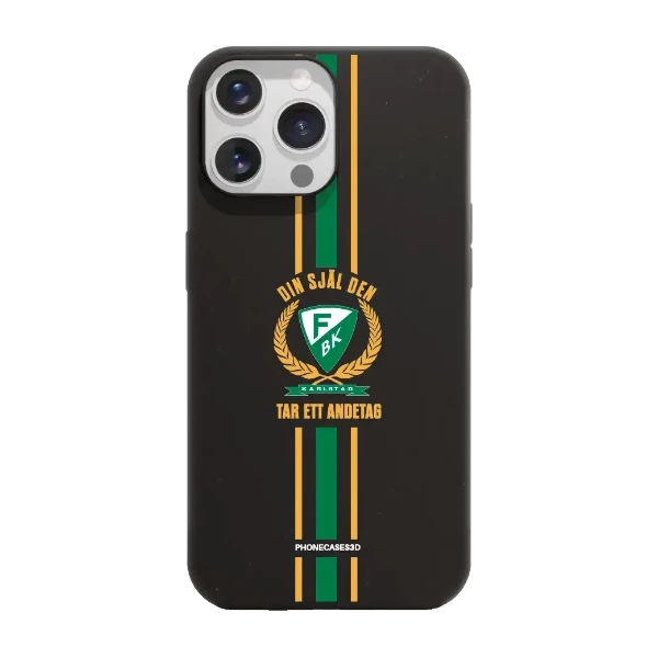 Phonecases3D iPhone 14 Pro Färjestad BK kompostoituva suojakuori, musta