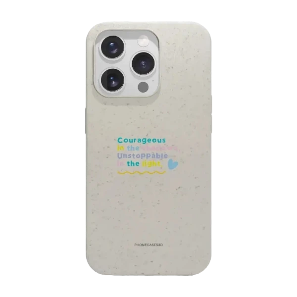 Phonecases3D iPhone 15 Pro Jess Rachel Sharp kompostoituva suojakuori, valkoinen