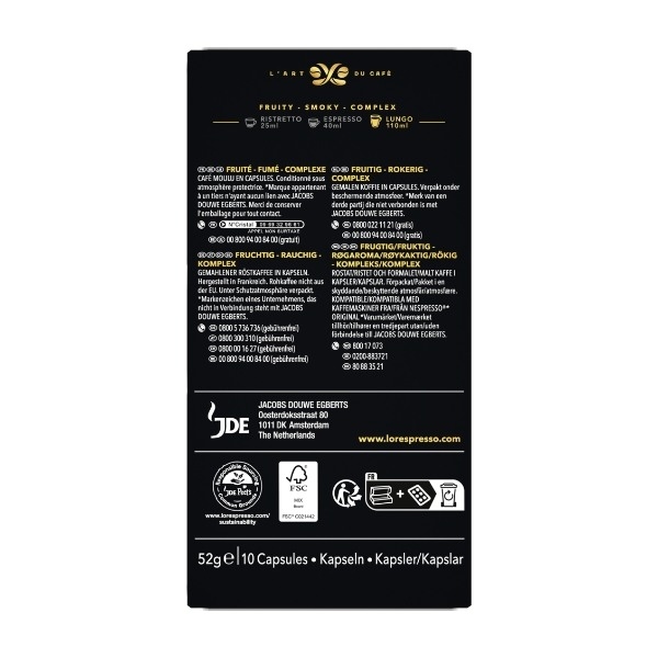 L'OR Capsules Espresso Estremo - 10 pcs billede 6