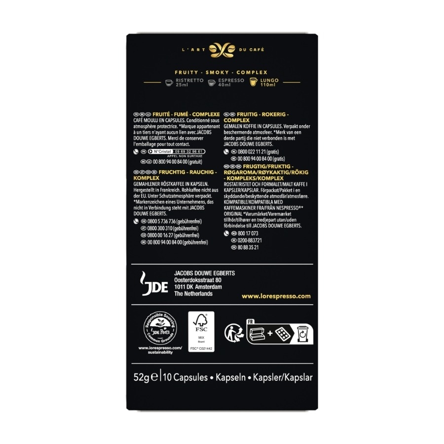 L'OR Capsules Espresso Estremo - 10 pcs billede 3