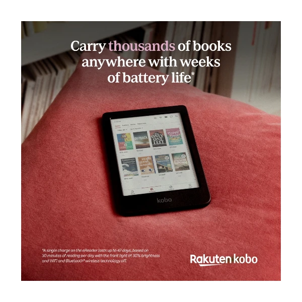 Kobo Clara Colour lesebrett, svart - Power.no