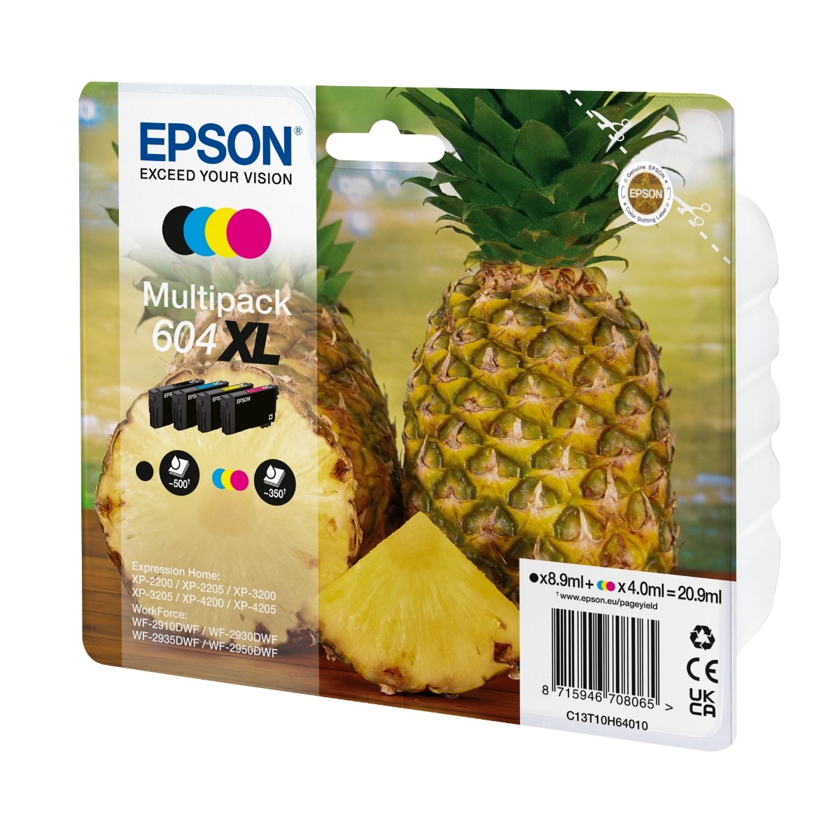 Epson T604XL multipakning blekkpatron med Fire farger