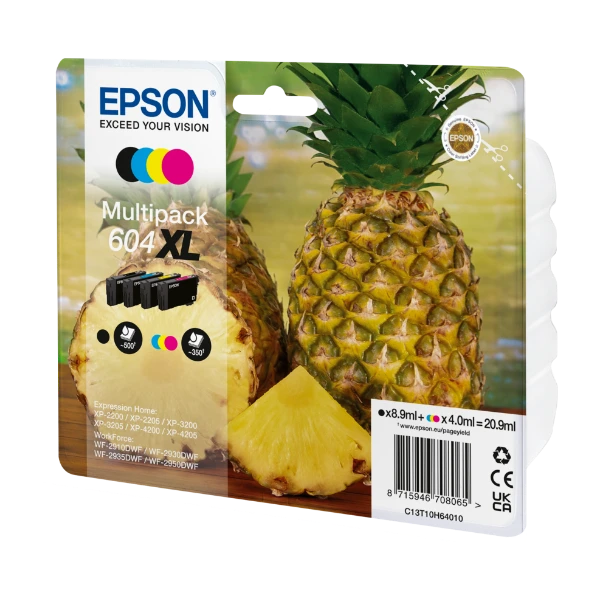 Epson T604XL Monipakkaus 4 väriä mustekasetti