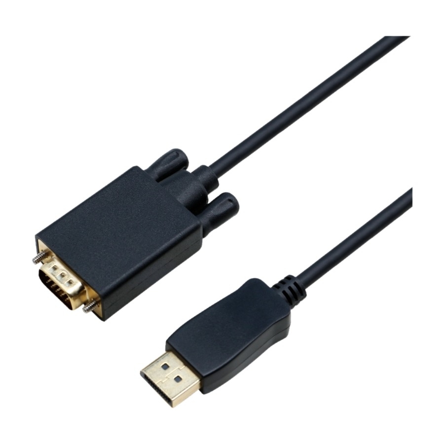 Eletra DisplayPort 1.1 - VGA 2M kabel, sort