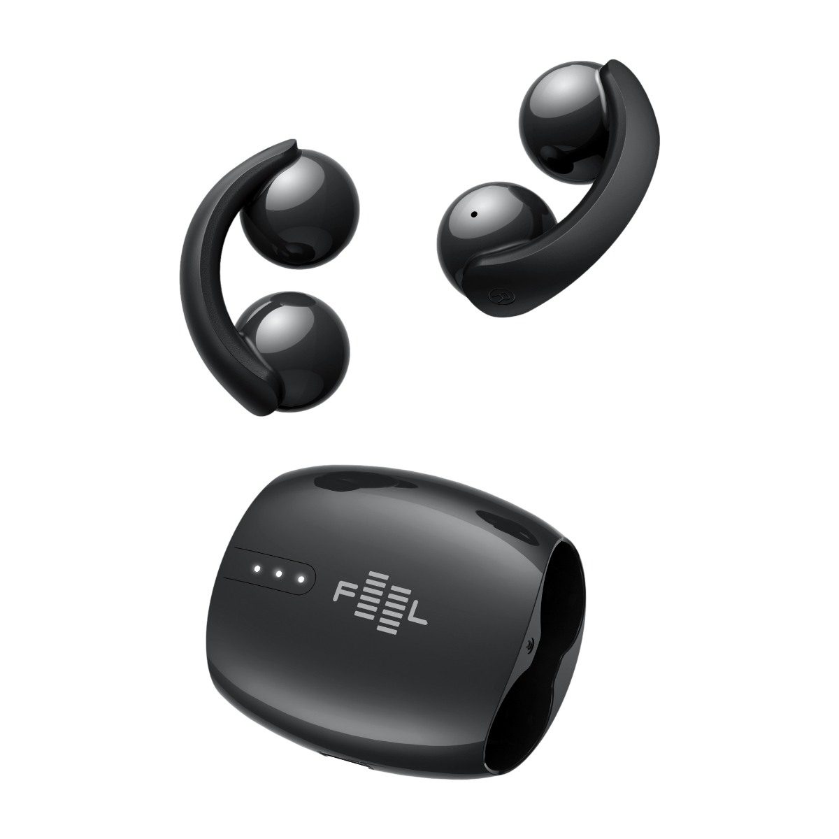 FEEL Clip Open Ear True Wireless hovedtelefoner, sort