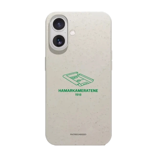 Phonecases3D iPhone 17 HamKam kompostoituva suojakuori, valkoinen