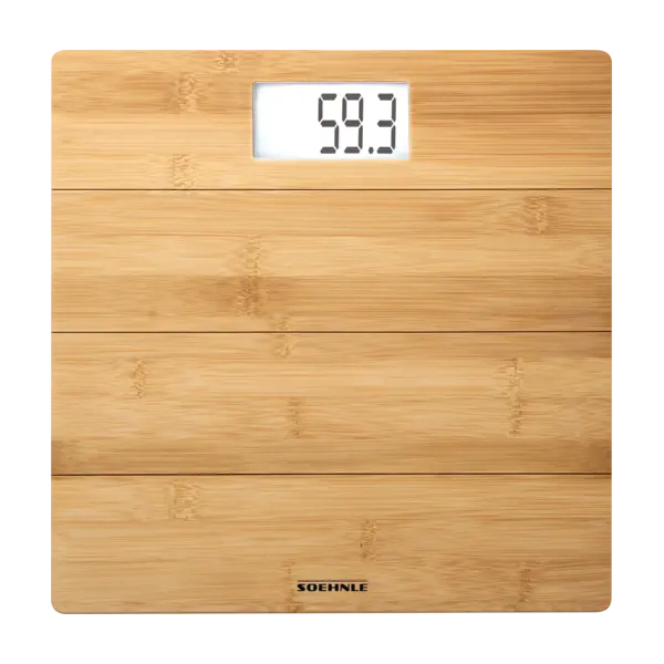 Soehnle Bamboo Natural Personal Digital Bathroom Scale 