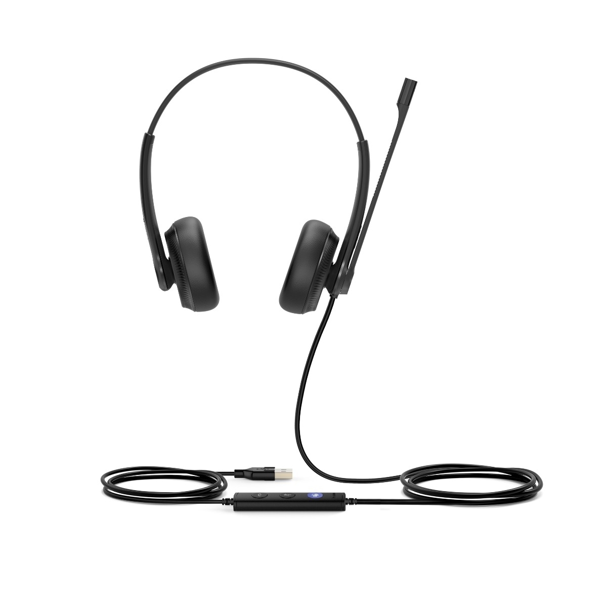 Yealink UH34 Dobbel Teams USB-headset, svart