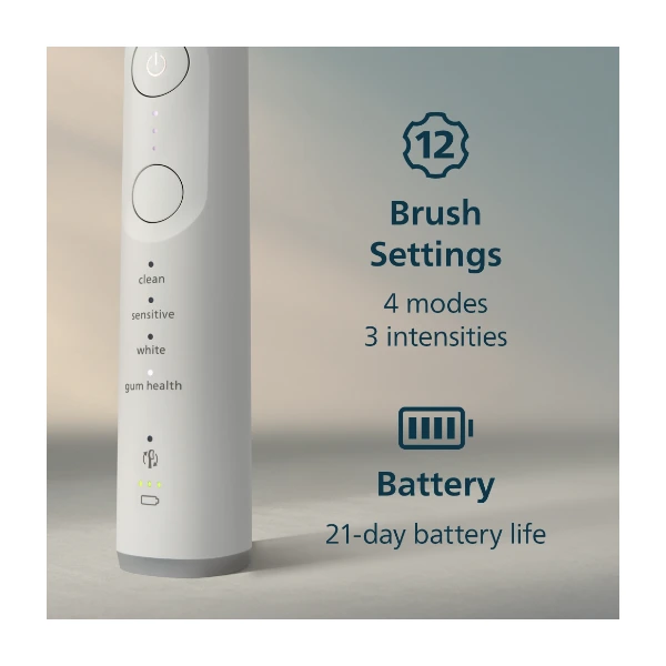 Philips Sonicare Series 7100 elektrisk tannbørste, hvit - Power.no