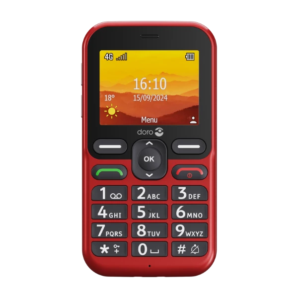 Doro Leva L11 mobiltelefon, rød