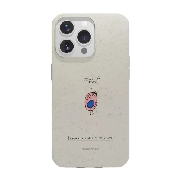 Phonecases3D iPhone 13 Pro Maja Säfström kompostoituva suojakuori, valkoinen
