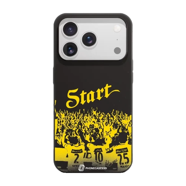 Phonecases3D iPhone 17 Pro IK Start kompostoituva suojakuori, musta