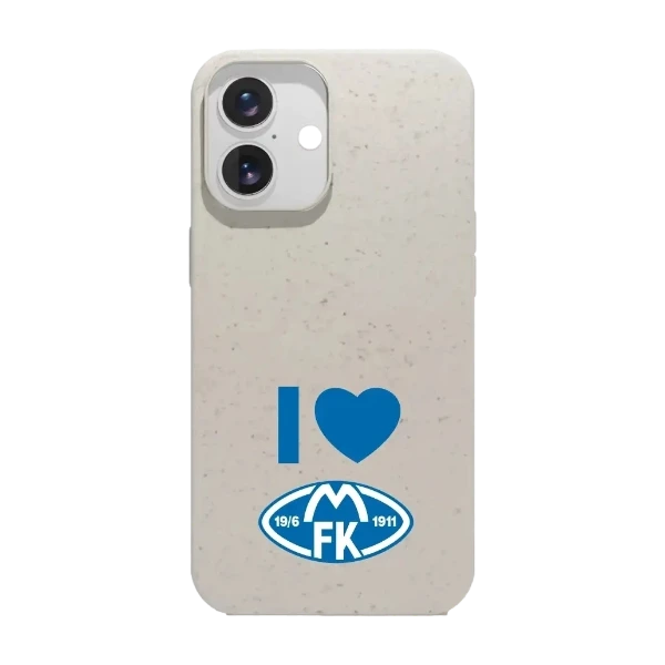 Phonecases3D iPhone 16 Molde FK kompostoituva suojakuori, valkoinen