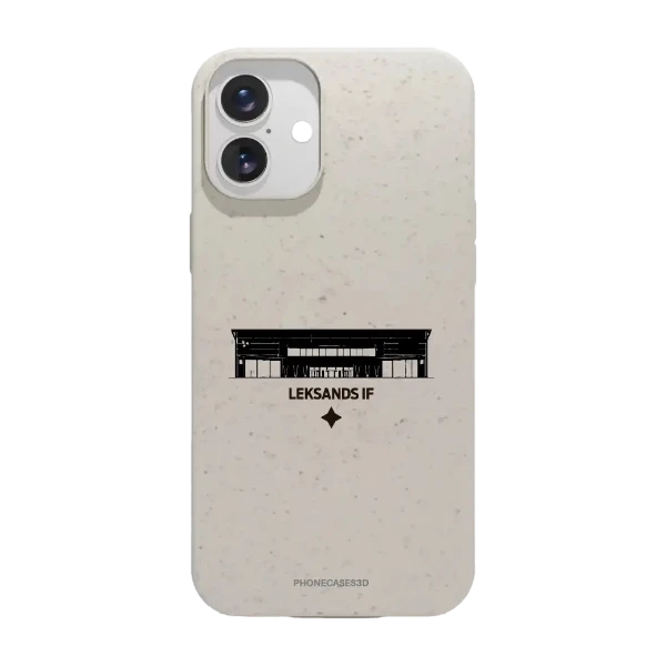 Phonecases3D iPhone 16 Plus Leksands IF kompostoituva suojakuori, valkoinen