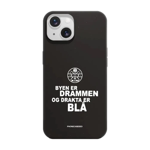 Phonecases3D iPhone 15 Strømsgodset kompostoituva suojakuori, musta